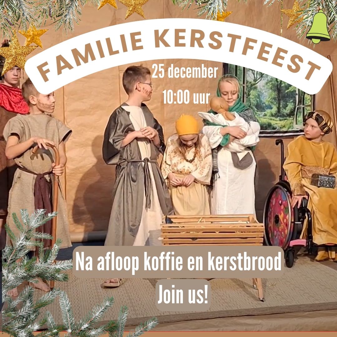 Familie Kerstfeest 25 december om 10:00 uur