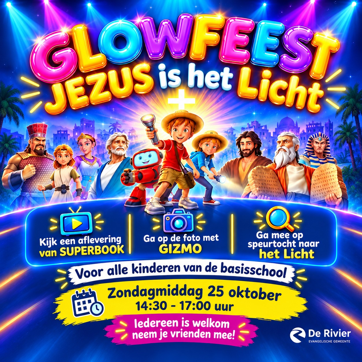 Glow Feest met Gizmo | Meld je aan!